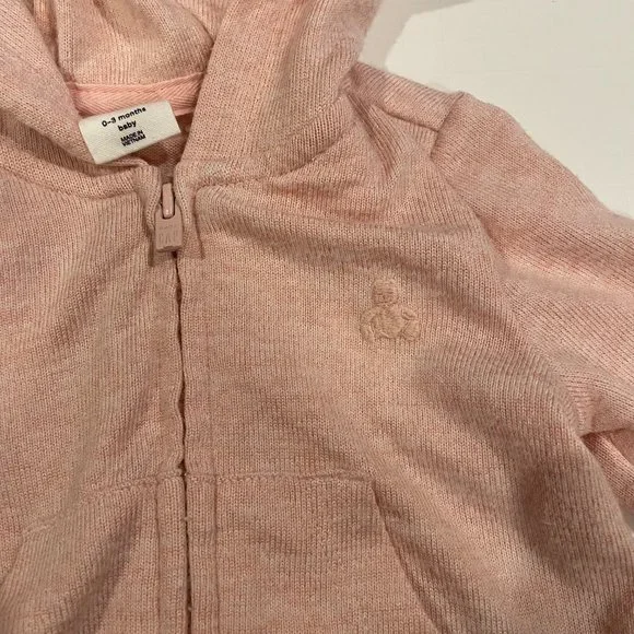 GAP Baby 2 Piece Pink Sweatshirt and Sweatpants Outfit Size 0-3 months - Picture 3 of 15